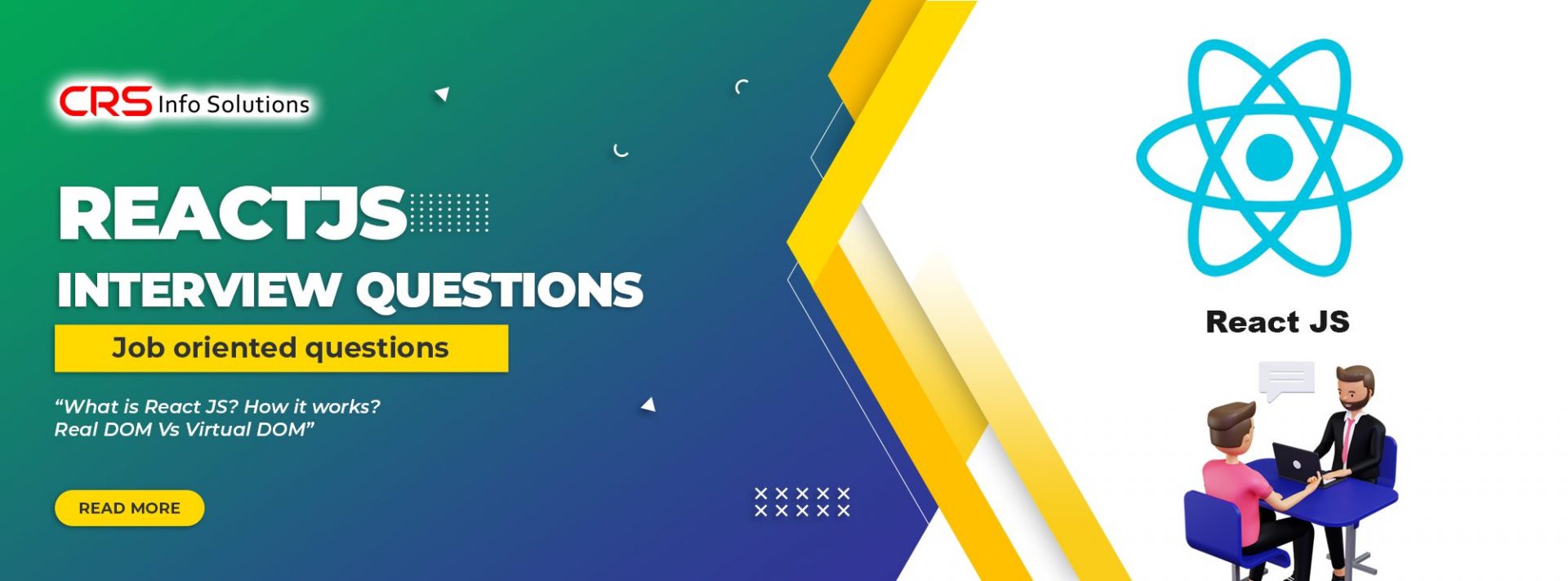 ReactJS Interview Questions 2021 CRS Info Solutions