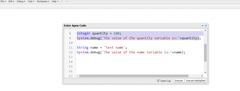 Salesforce Apex Tutorial - Chapter 2 - Apex Environment Image 7